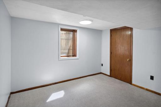 The fourth bedroom is located in the basementâgreat for guests, a home office, or extra space