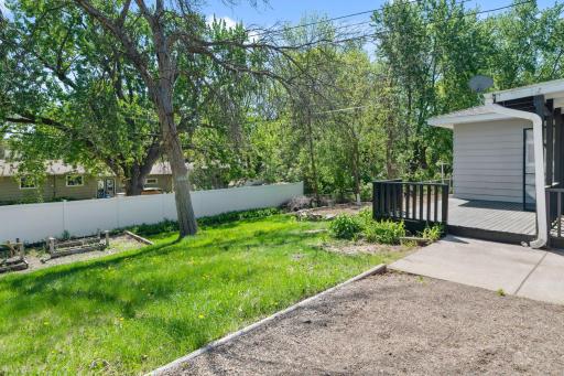 Nice, flat yardâperfect for growing your own veggies or nurturing your green thumb.