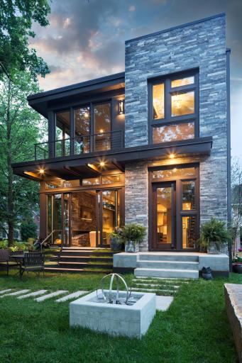 Exterior on the south end of Lake Bde Maka Ska. Amazing location with easy access to the Minneapolis chain of lakes.