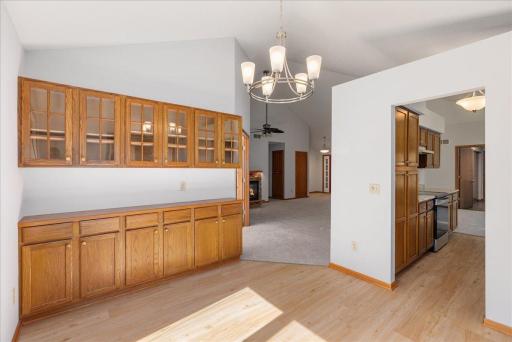 Dining room with built-ins