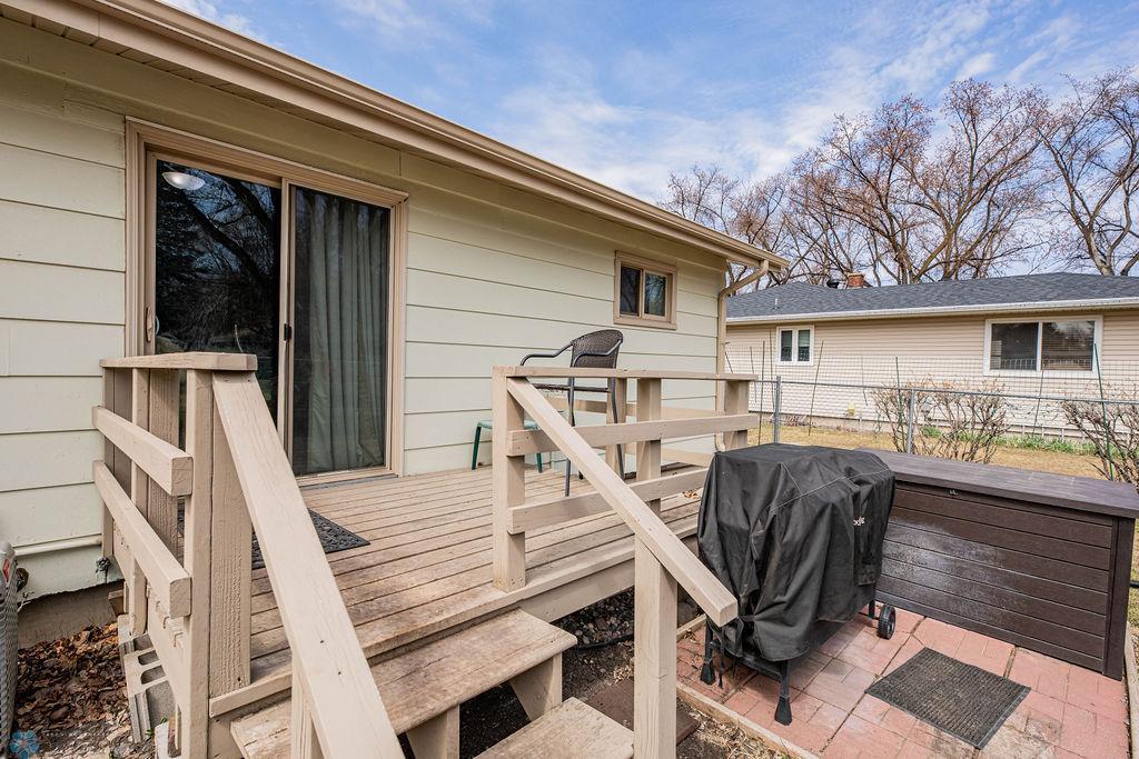 Back Patio Door and Deck