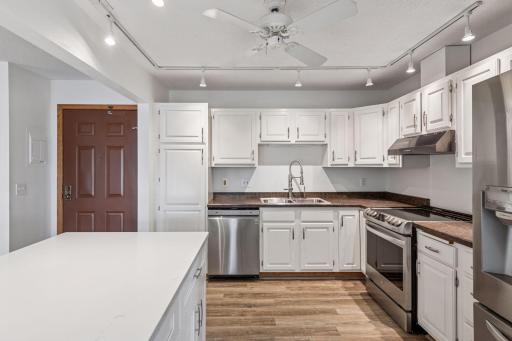 Abundant cabinetry maximizes space in this highly functional kitchen!