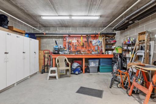 The community workshop is stocked with tools and equipment!