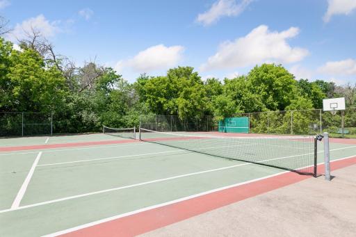 Tennis courts have recently been updated and striped for pickleball!