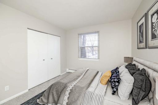 Virtually staged photo of secondary bedroom