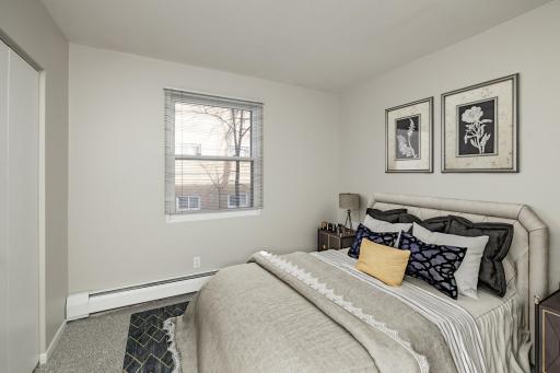 Virtually staged photo of secondary bedroom