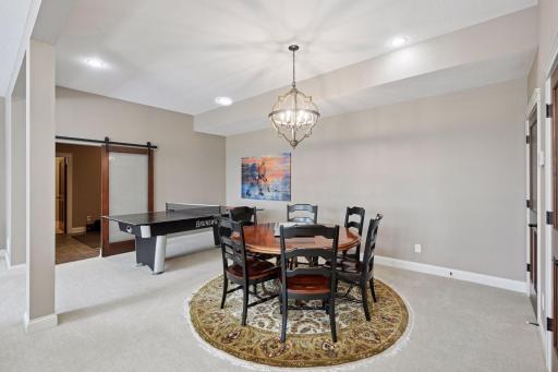Lower Level leading to Exercise Room and Golf Simulator