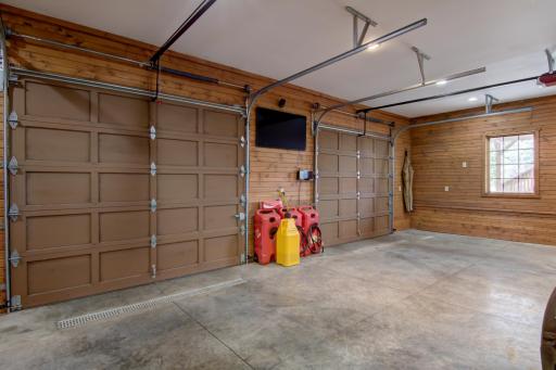 Interior of detached garage fully finished! Heated w/two natural gas heaters.