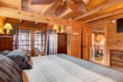 The master suite has its own private deck!