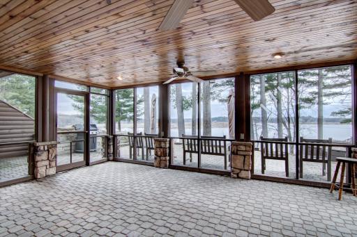 Wonderful 17x15 screened porch area located outside the walkout in the basement!