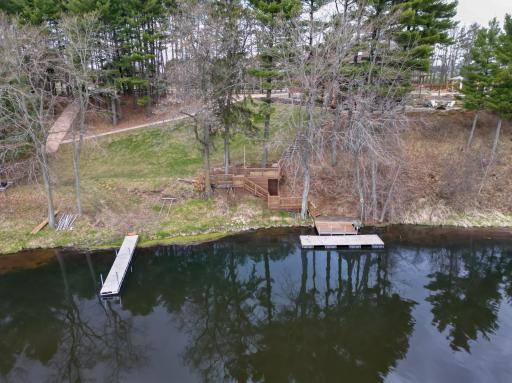The concrete trails make it easy to bring things down to the lake!
