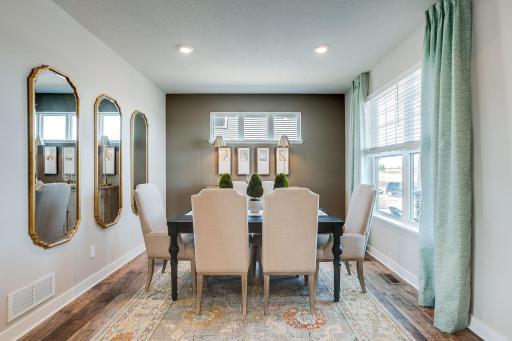 This space can be used as a formal dining area, or get creative and use it as a flex space - seating area, office, etc!