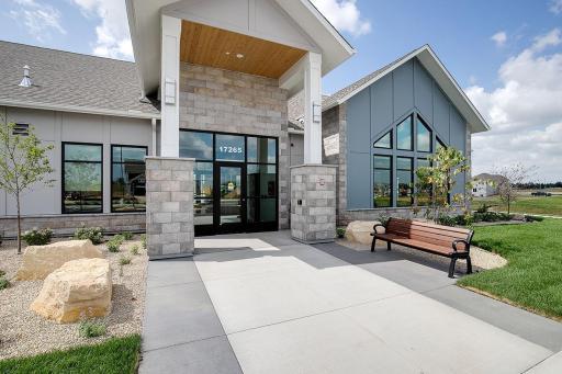 Built in 2023, our state-of-the-art Brookshire clubhouse is over 5k sq ft & features a fitness center, yoga studio, heated outdoor pool, indoor, outdoor, & 3-season gathering spaces, pickleball courts, a basketball court, playground, & bocce ball!