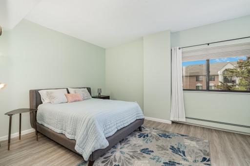 Owners suite with walk in closet and private full bathroom