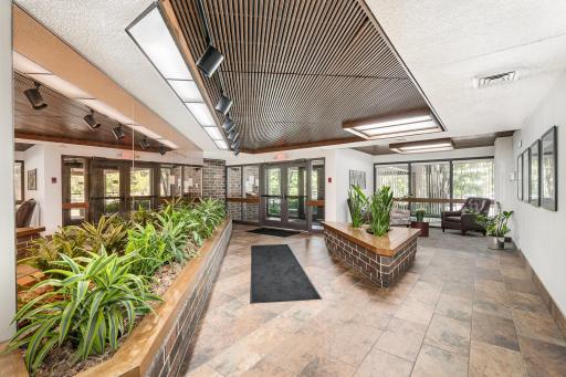 View of lobby towards the security entrance