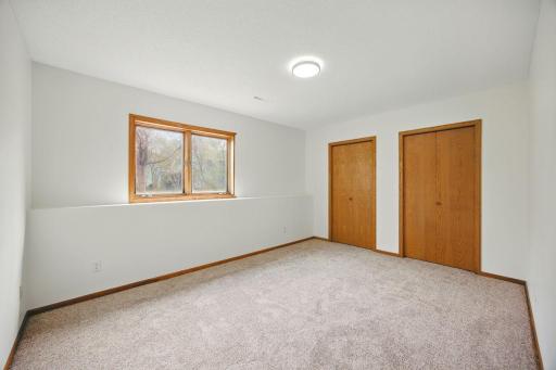 New Vinyl Windows to be istalled throughout - Lower Level Bedroom, double closets