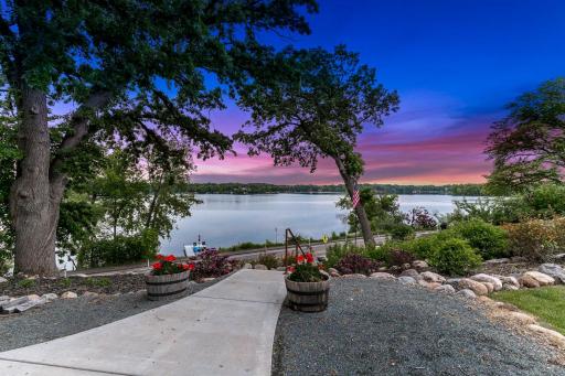 The gazebo area is connected to water, and it was designed to accommodate a more substantial structure such as a future boathouse style building.