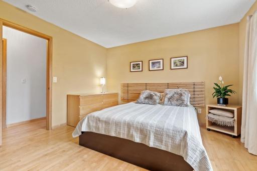 Escape to your primary bedroom with walk in closet and ensuite bath.