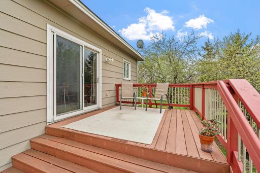 Enjoy the outdoors with a spacious, maintenance free deck-perfect for summer BBW's!