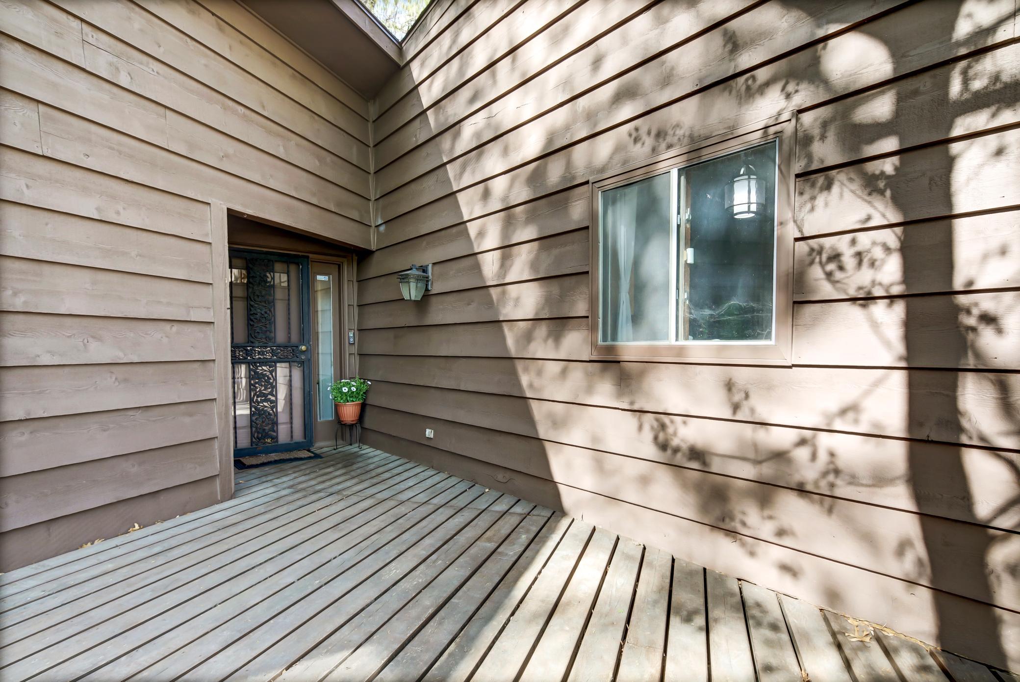 Deck leading to main entrance