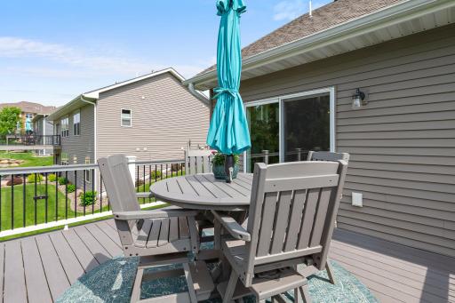 The maintenance free deck is the perfect spot to soak up some sun!
