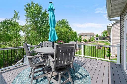 The maintenance free deck is the perfect spot to soak up some sun!