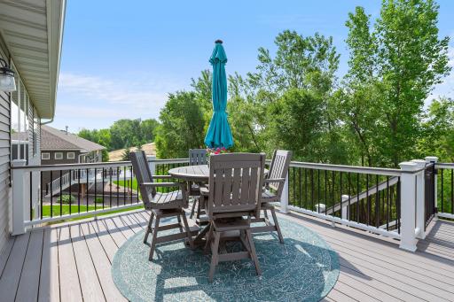The maintenance free deck is the perfect spot to soak up some sun!