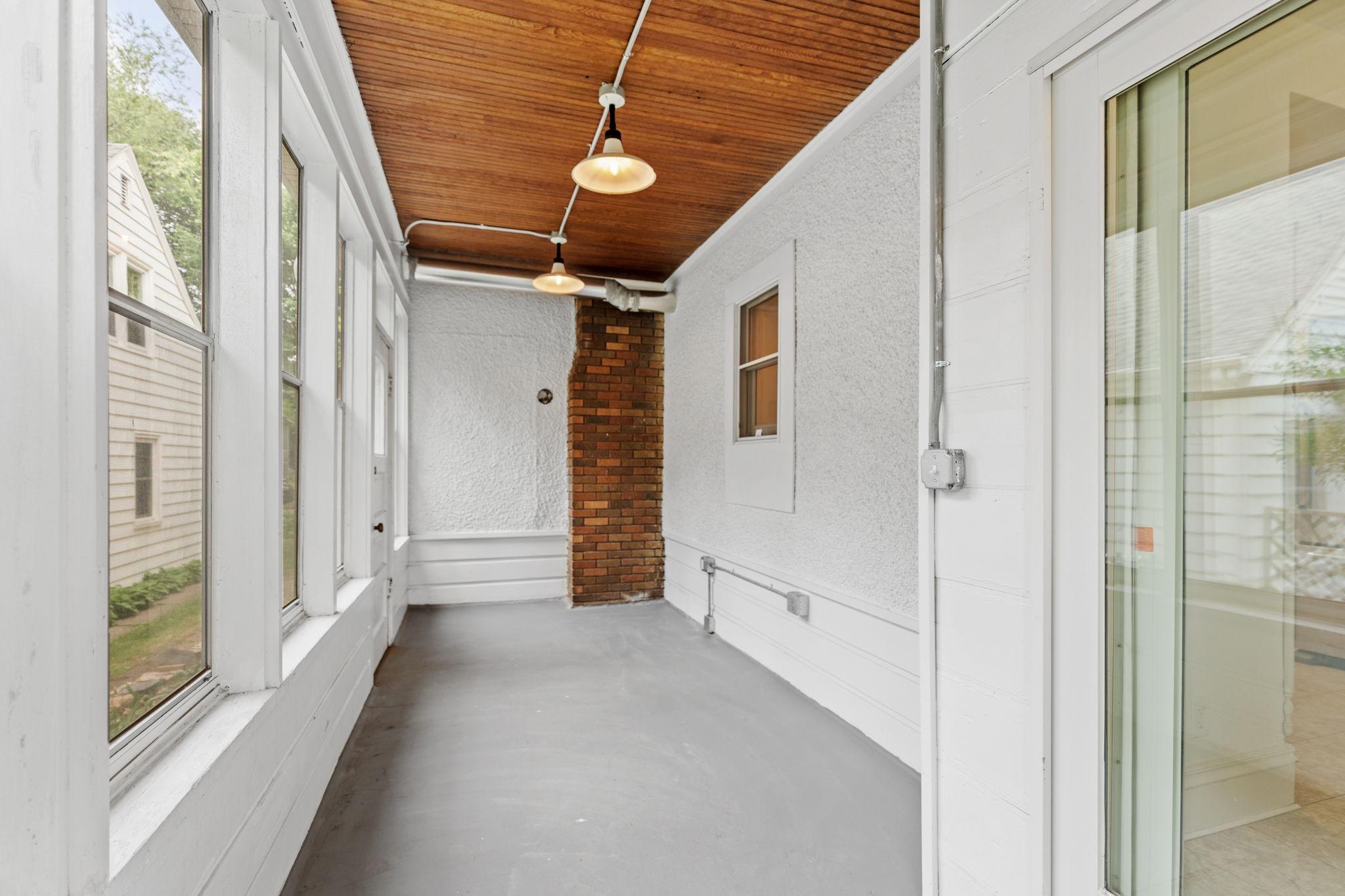 Side porch off Kitchen