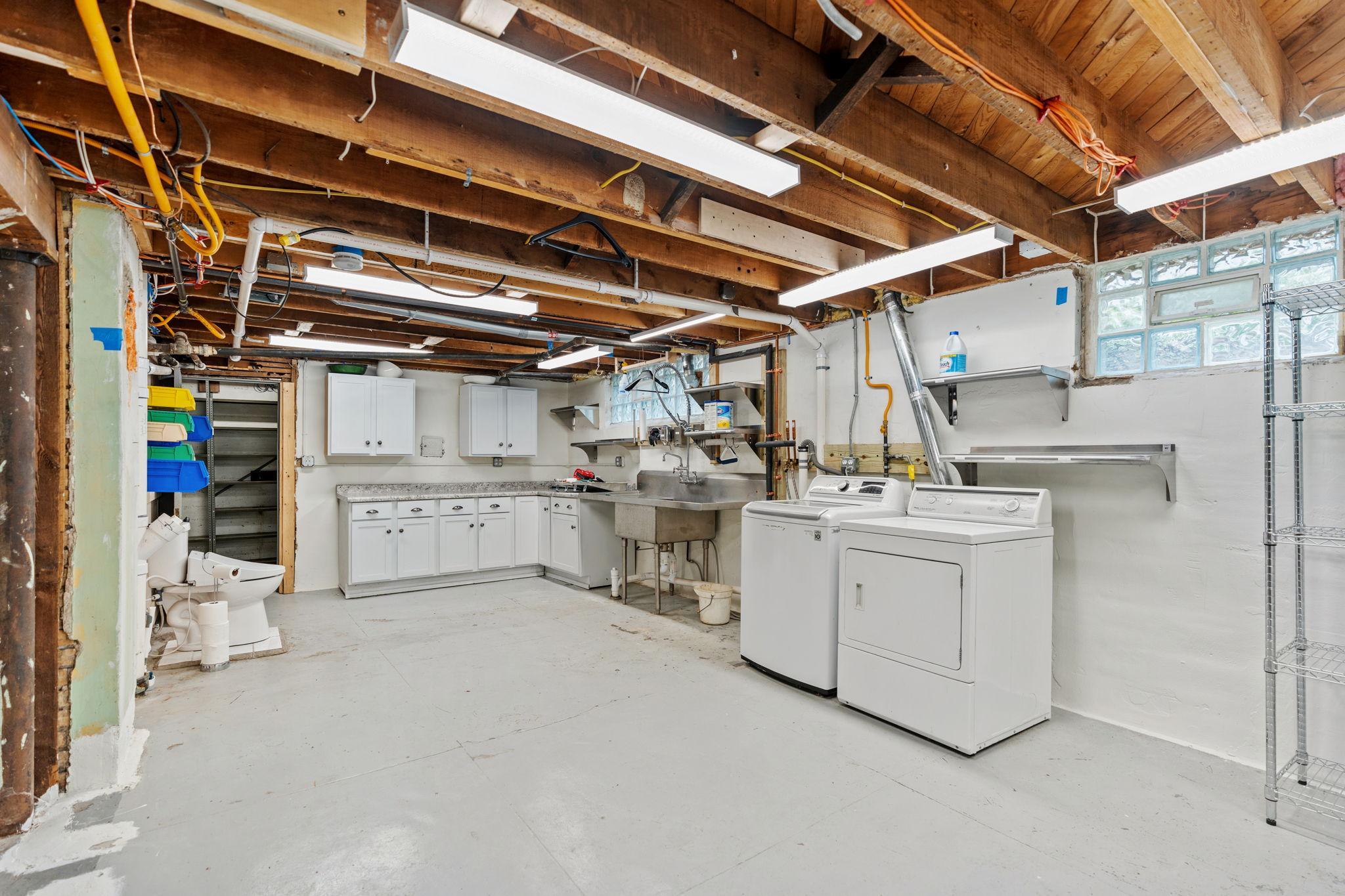 Basement Laundry area