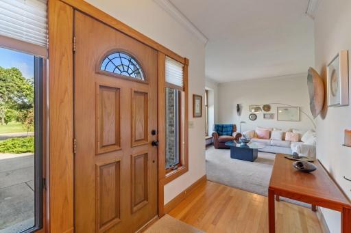 Spacious foyer, hardwood floors through out much of the main level