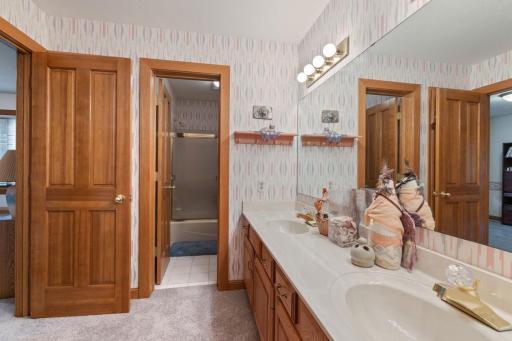 Jack and Jill bath upstairs