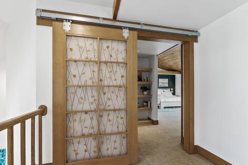 Welcome to your secluded sanctuary tucked away on the upper level.