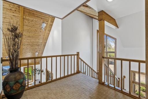 Retreat upstairs to the private wingâwhere peace, privacy, and comfort await.