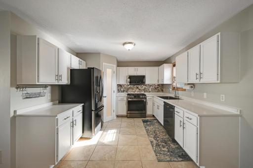 Kitchen with LG Smart Appliances Black Stainless Steel
