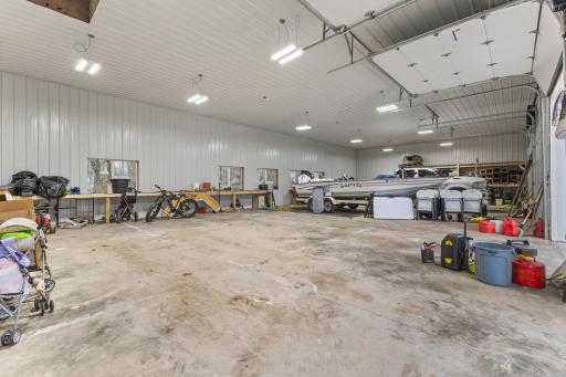 Inside of Finished 72x36 Heated/Insulated Building