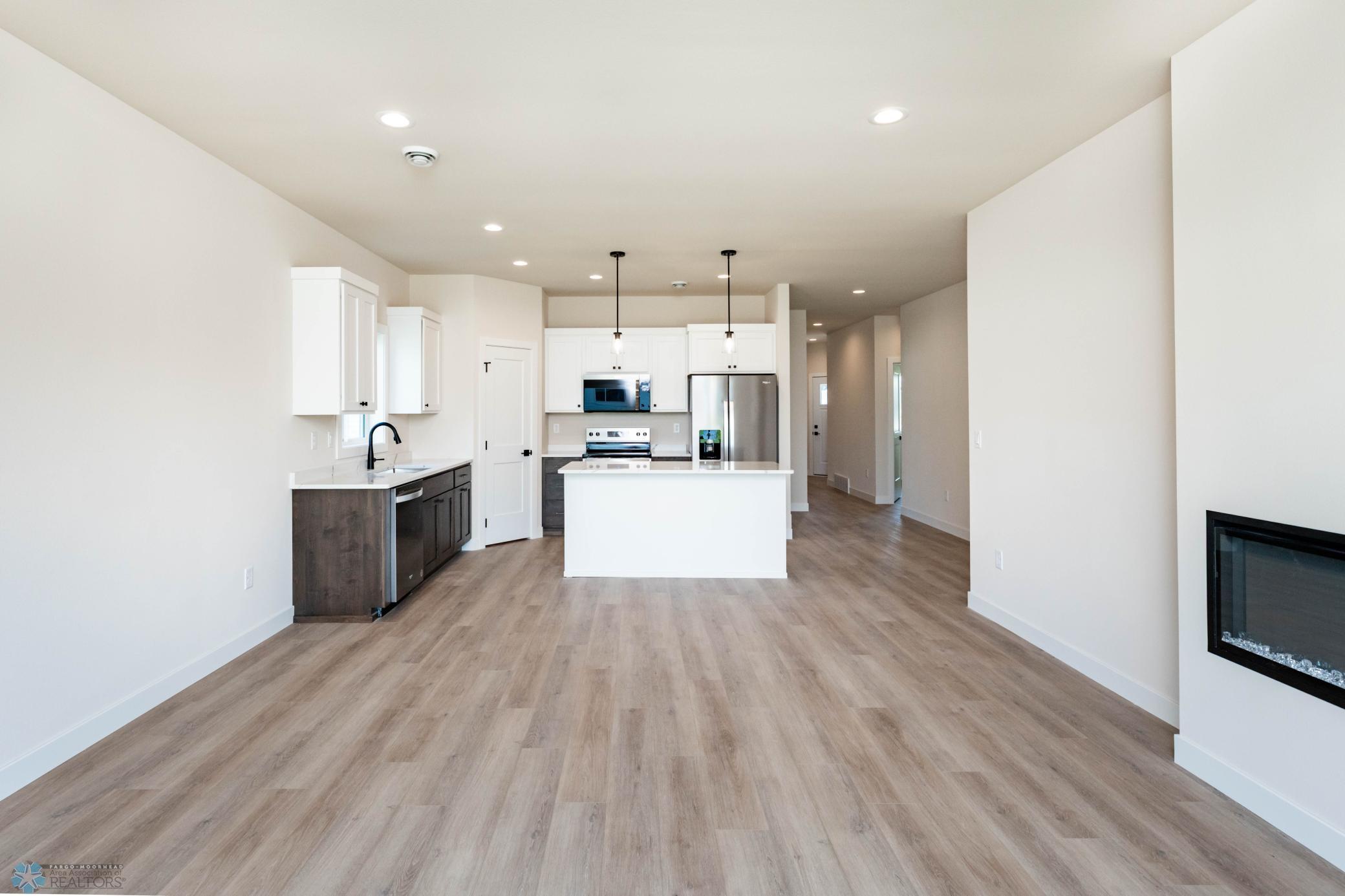 living room --> kitchen