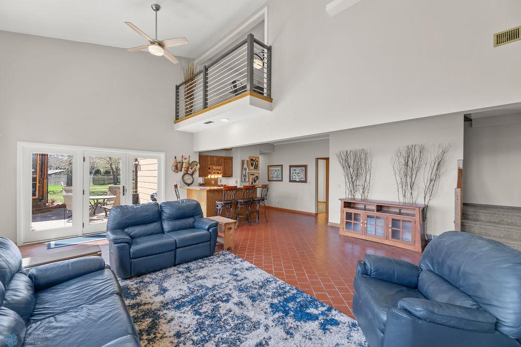 Family room and wet bar