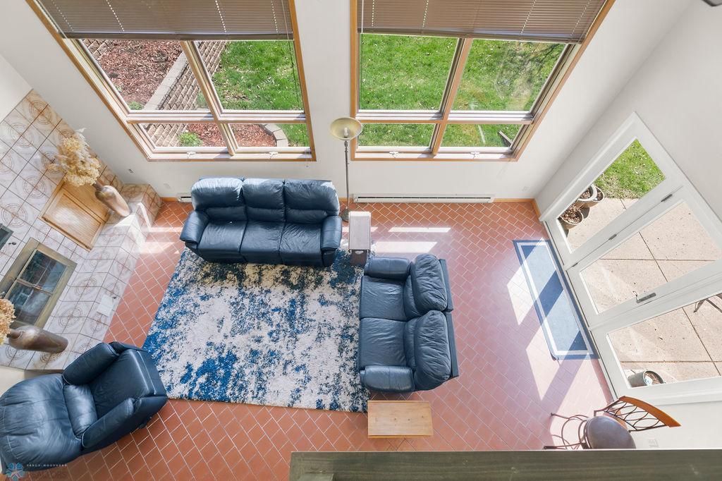 View to family room from balcony