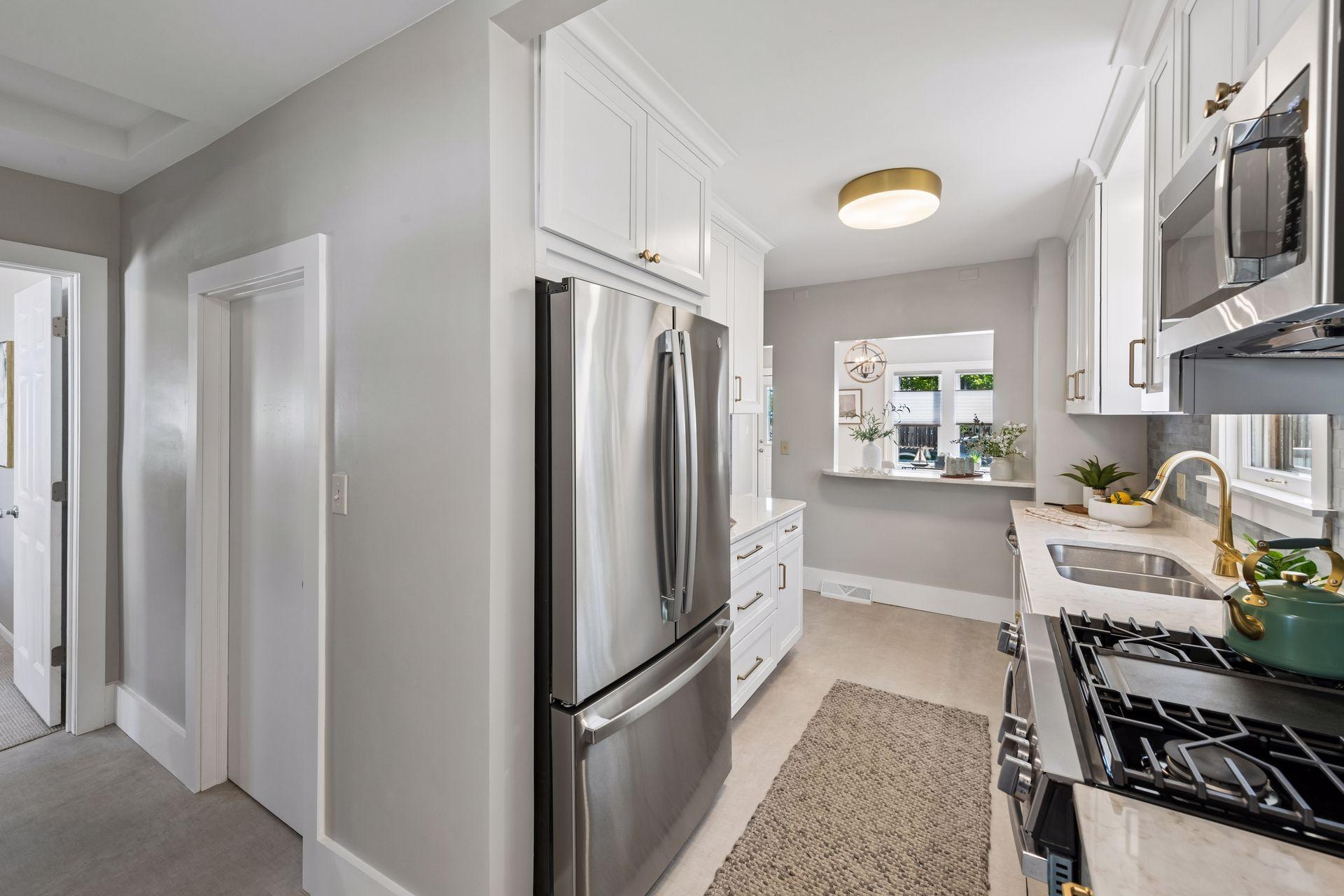 A view back from the kitchen toward the front of the home.