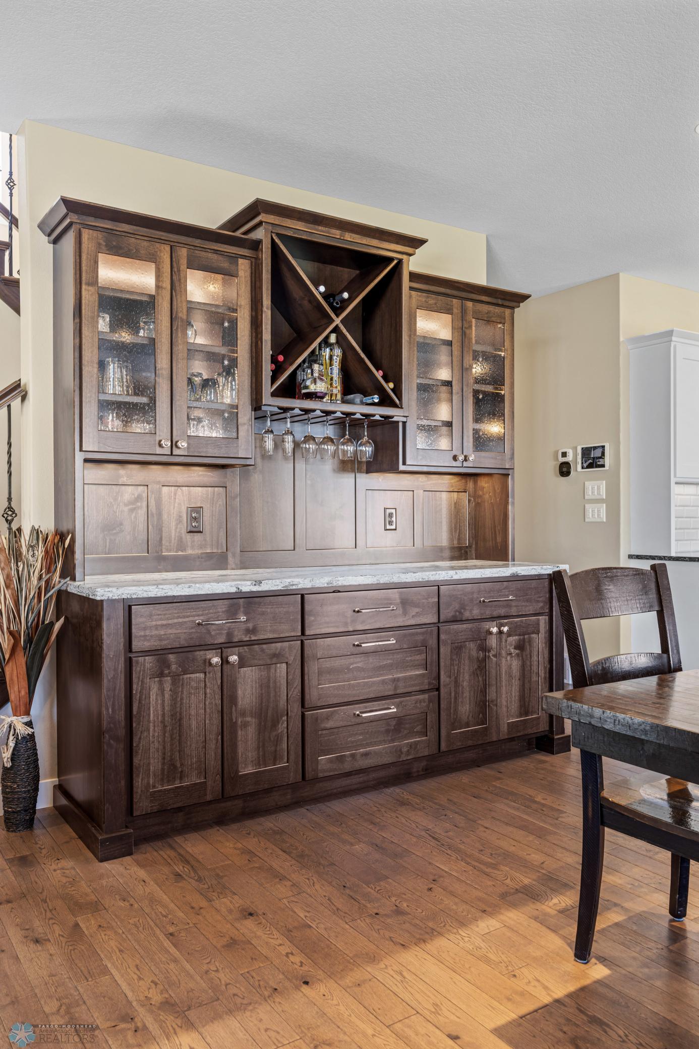 Dining Area Built In Cabinets