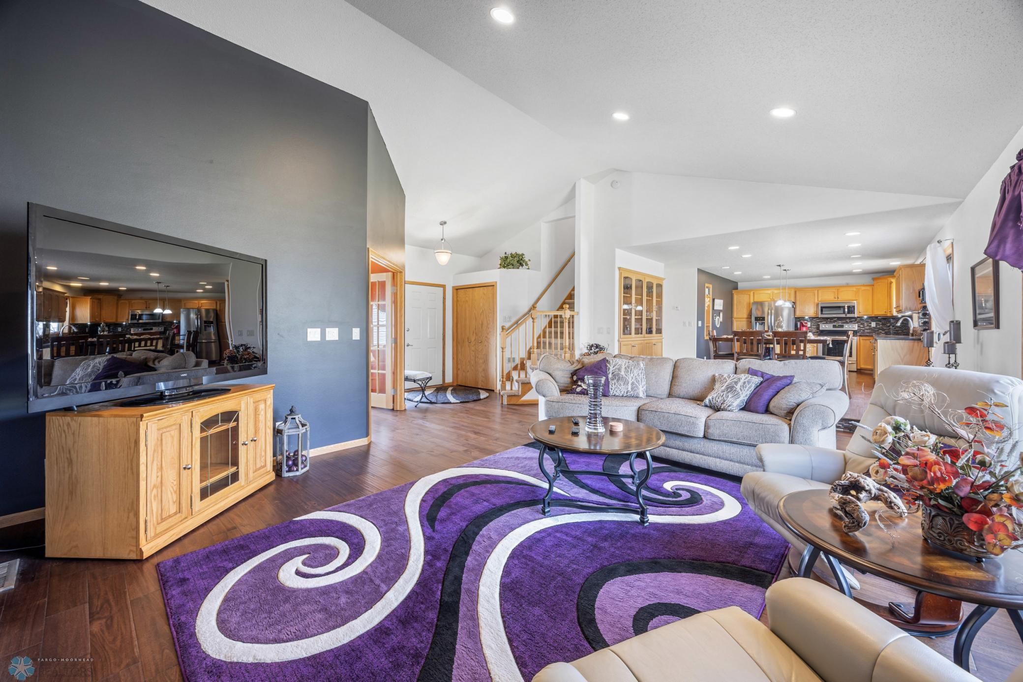 Main Level Living to Front Foyer & Kitchen/Dining