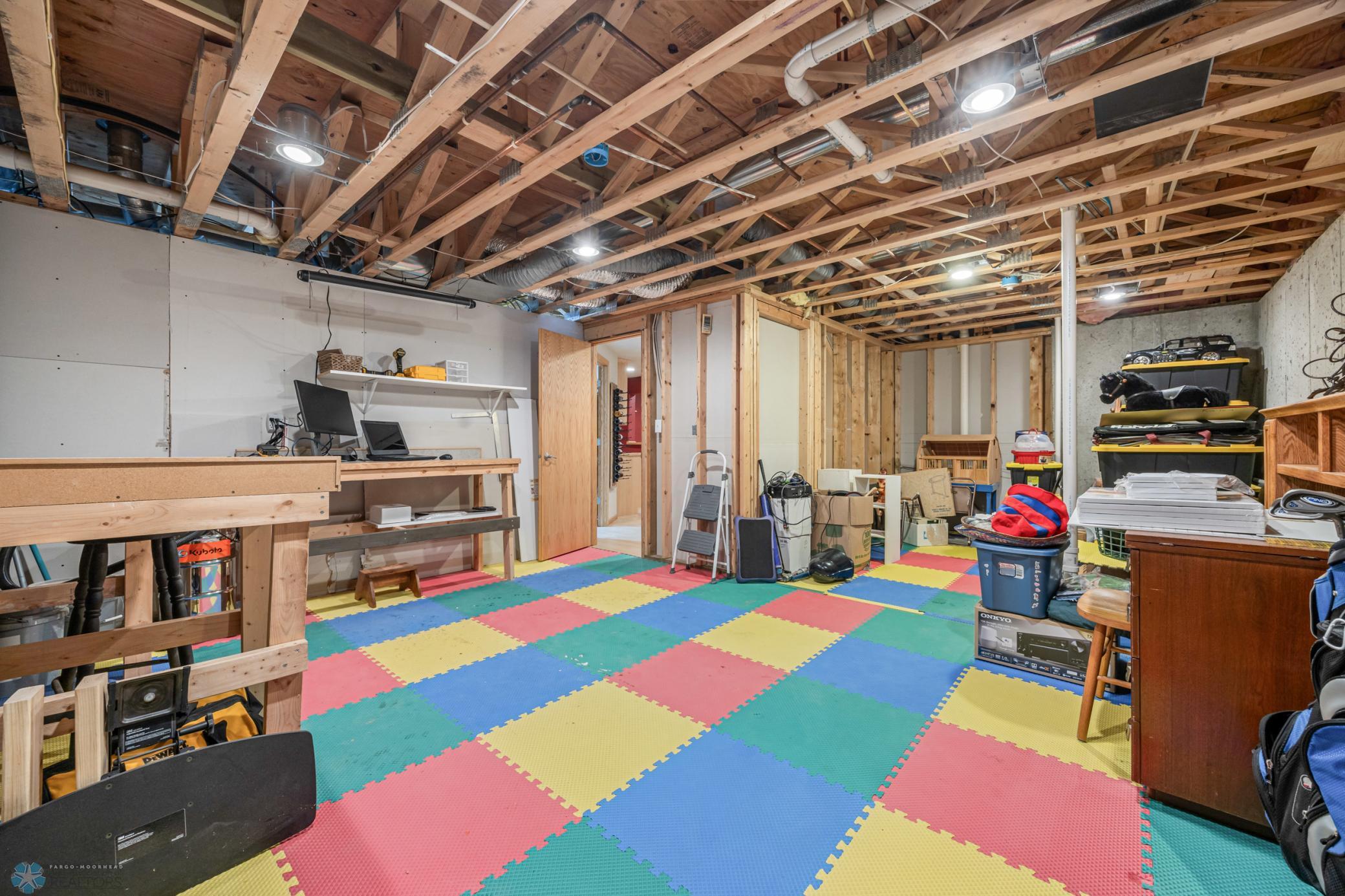 Storage Room - Potential for 4th Bedroom & Roughed in for Full Bath