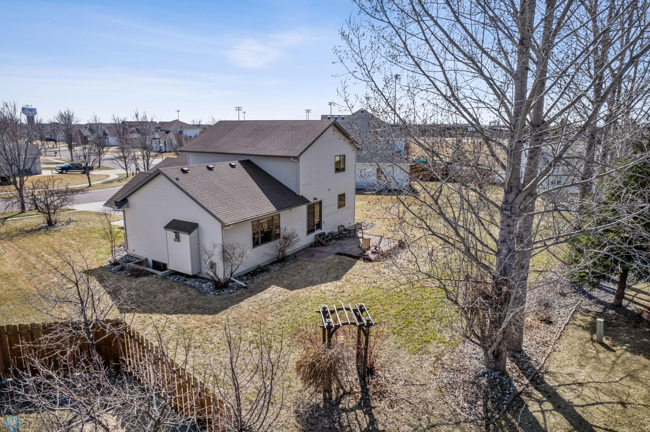 Aerial View of Back of Home