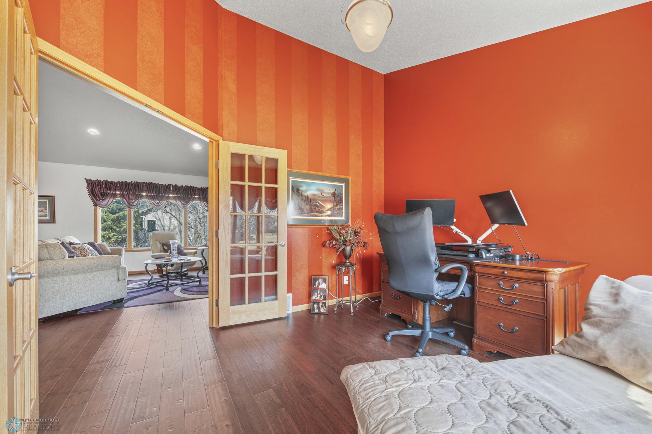 Main Floor Office with French Doors
