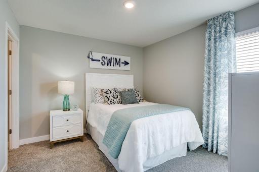 Each of the homes three additional bedrooms are also abundant in size! (Photo of model, colors may vary)
