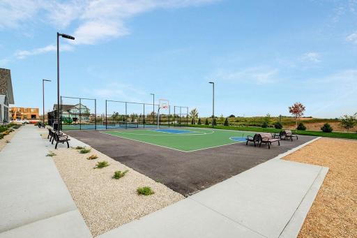 Half court basketball is just one of many community features for you in Brookshire!