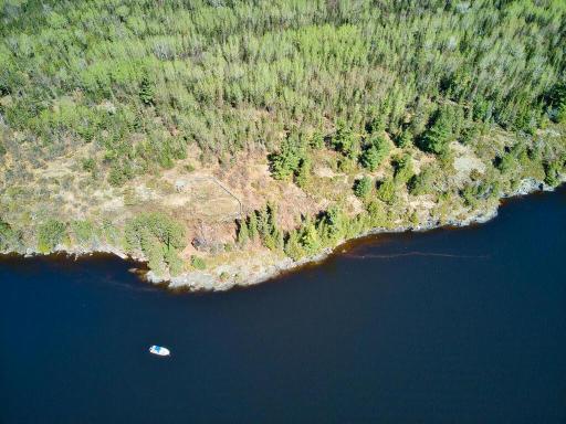 450' of south facing shoreline with amazing views