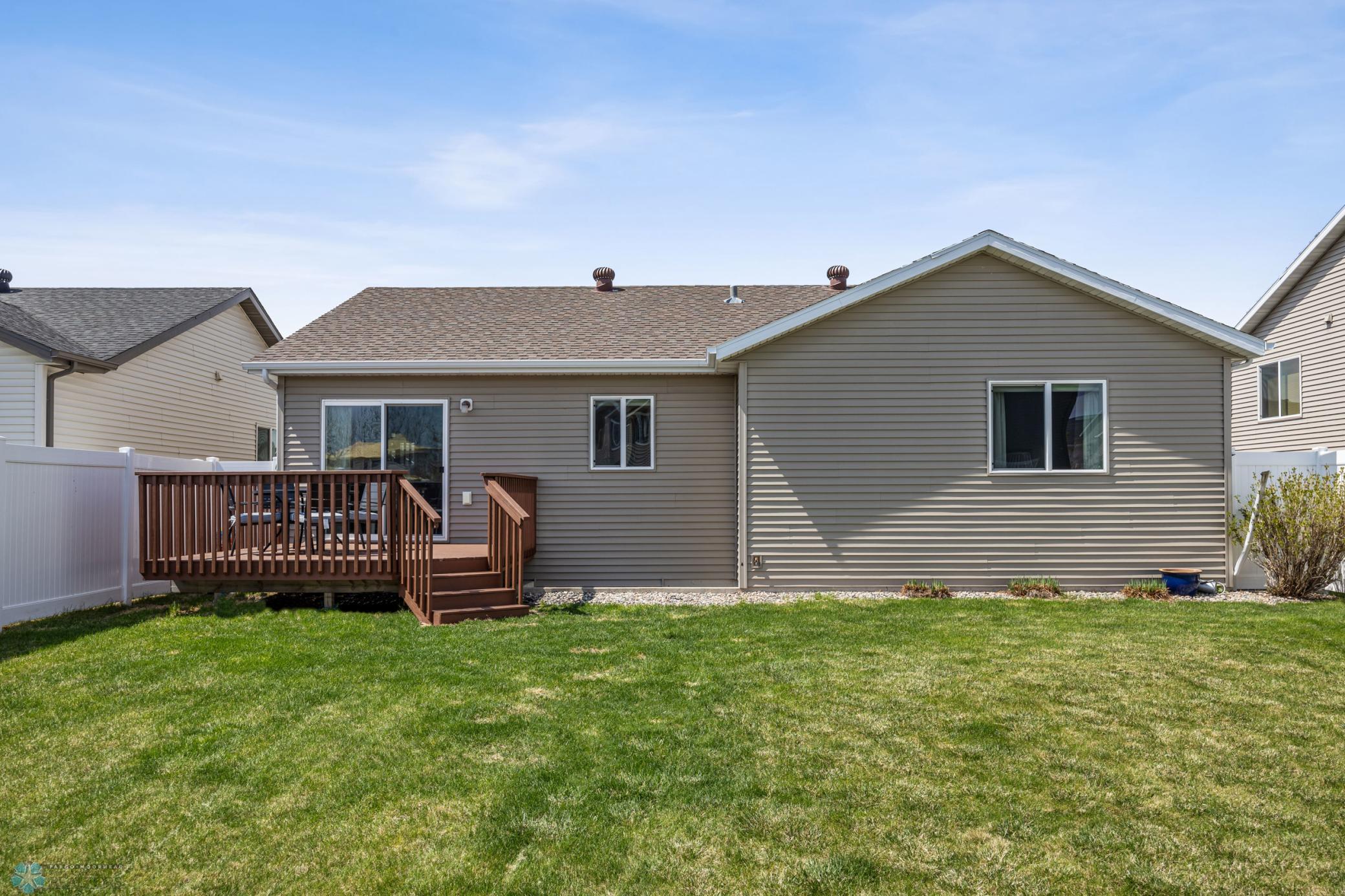 Fenced Yard with Sprinkler System