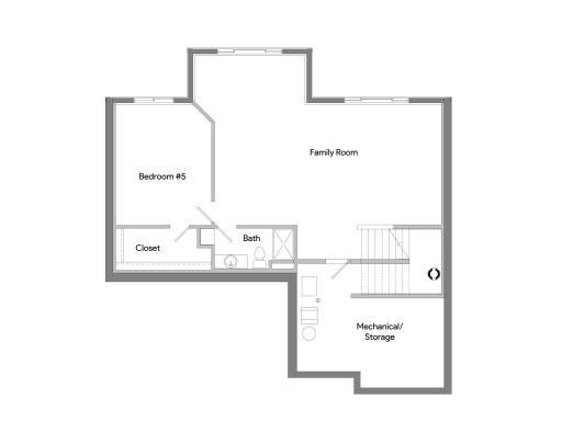 OneTenTen Homes Maverick - 14360 Acer Ave., Rosemount - Lower Level Floorplan Rendering