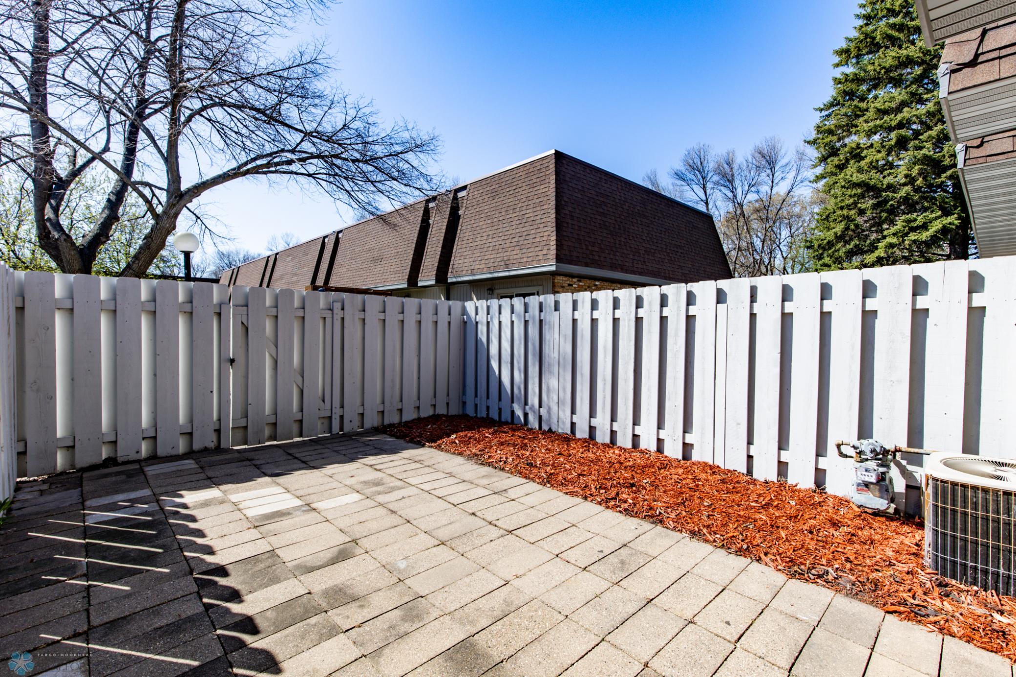 Fenced in Patio